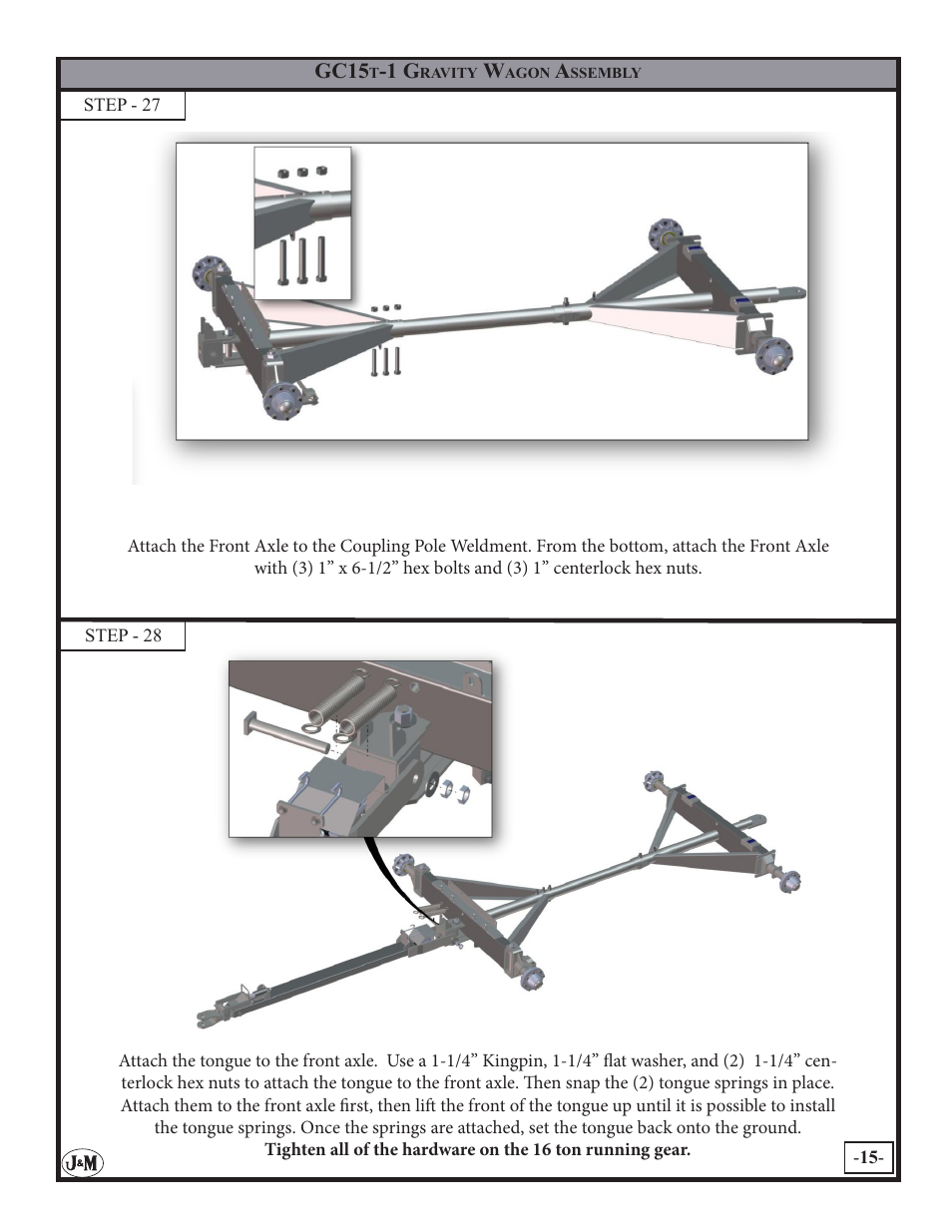 J&M GW15t-1 User Manual | Page 15 / 20