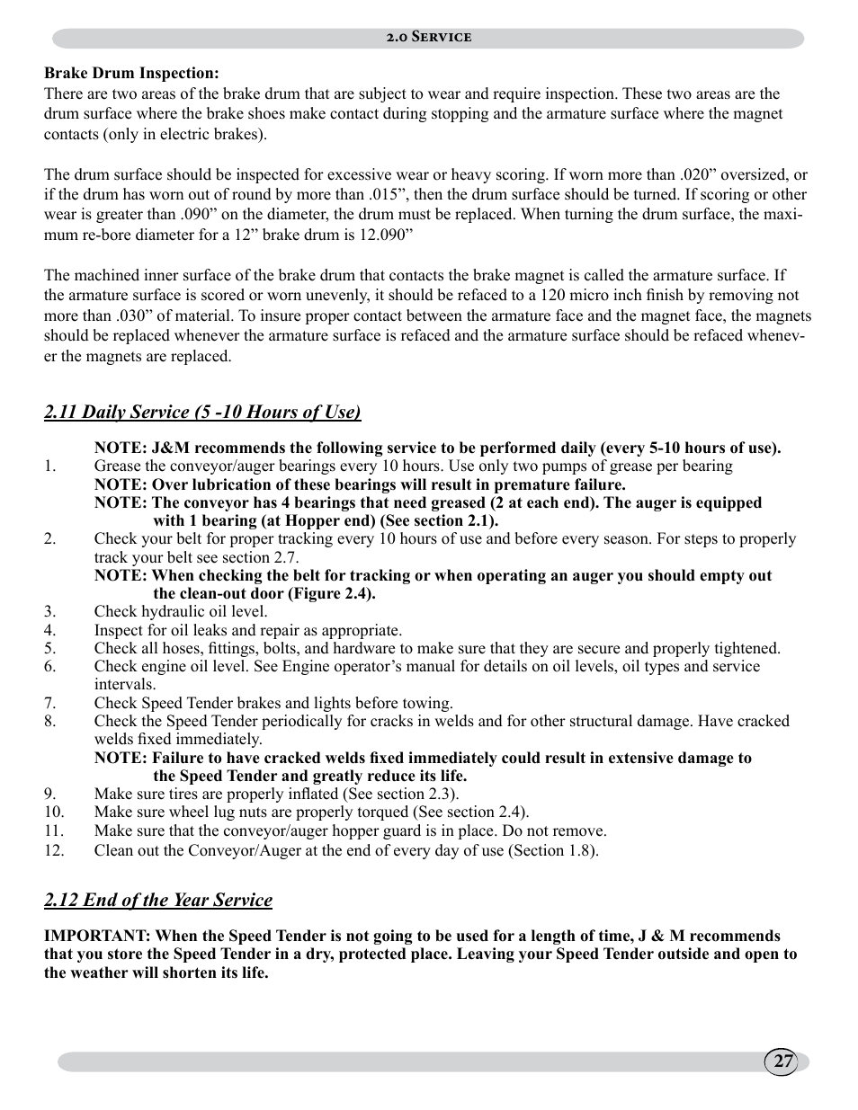 J&M 500ST User Manual | Page 27 / 51