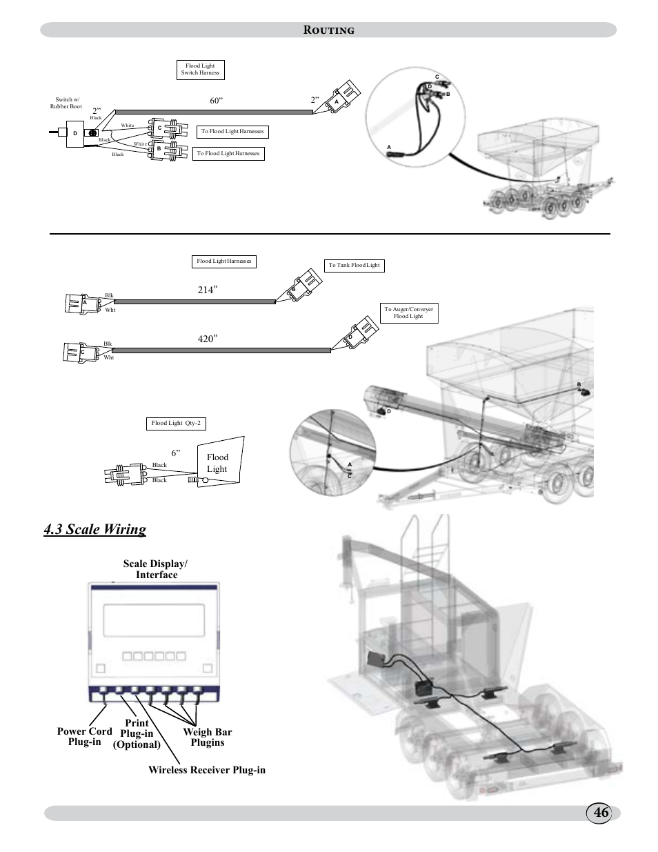 3 scale wiring, Routing | J&M 500ST User Manual | Page 46 / 51