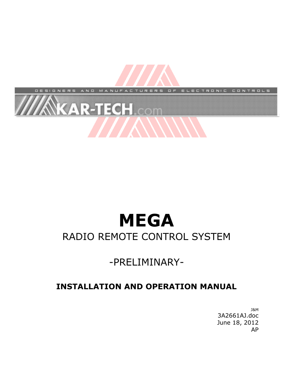 J&M 375ST Remote User Manual | 24 pages