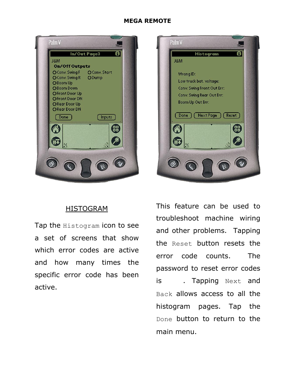 Histogram | J&M 375ST Remote User Manual | Page 11 / 24