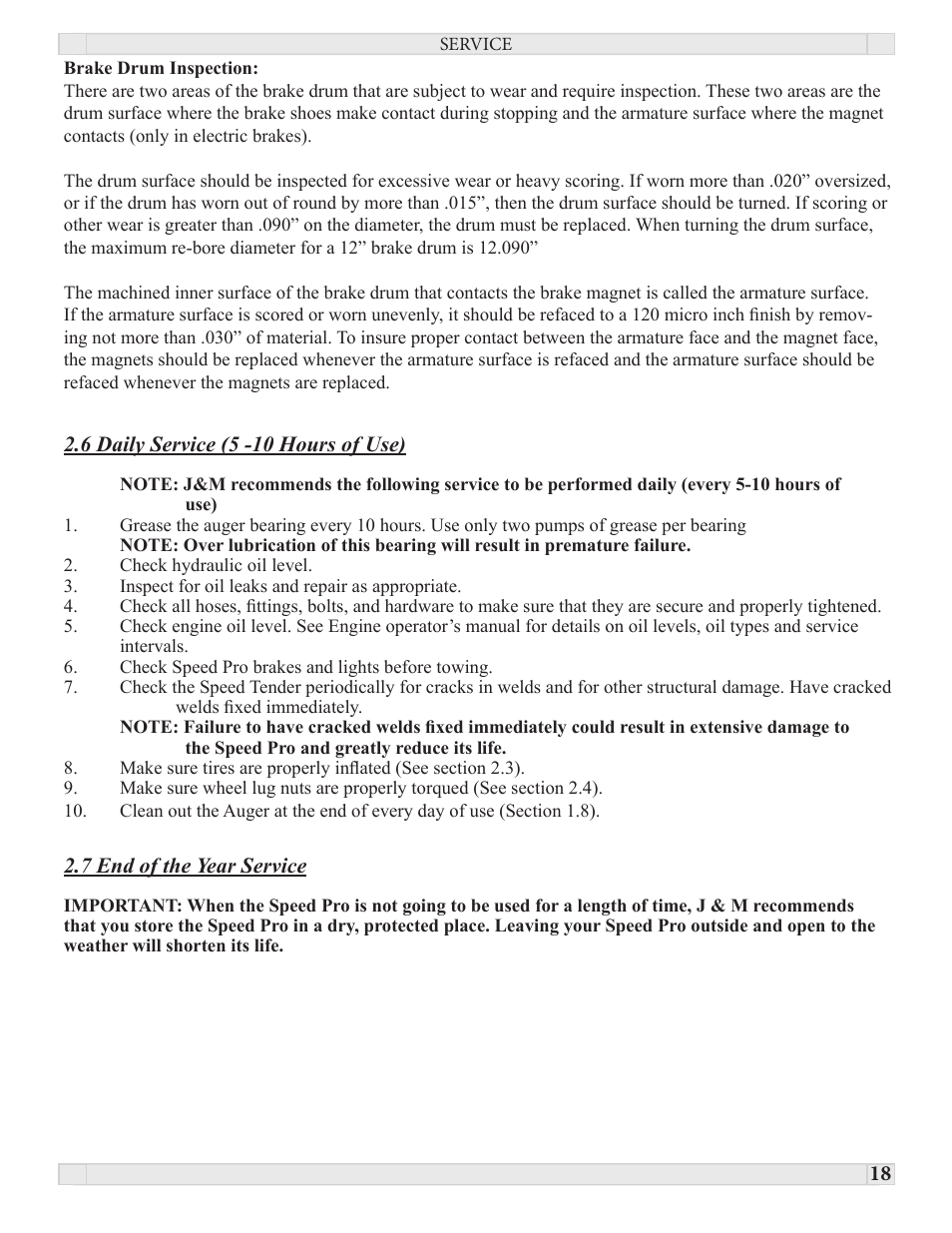 J&M PRO 450 User Manual | Page 18 / 31