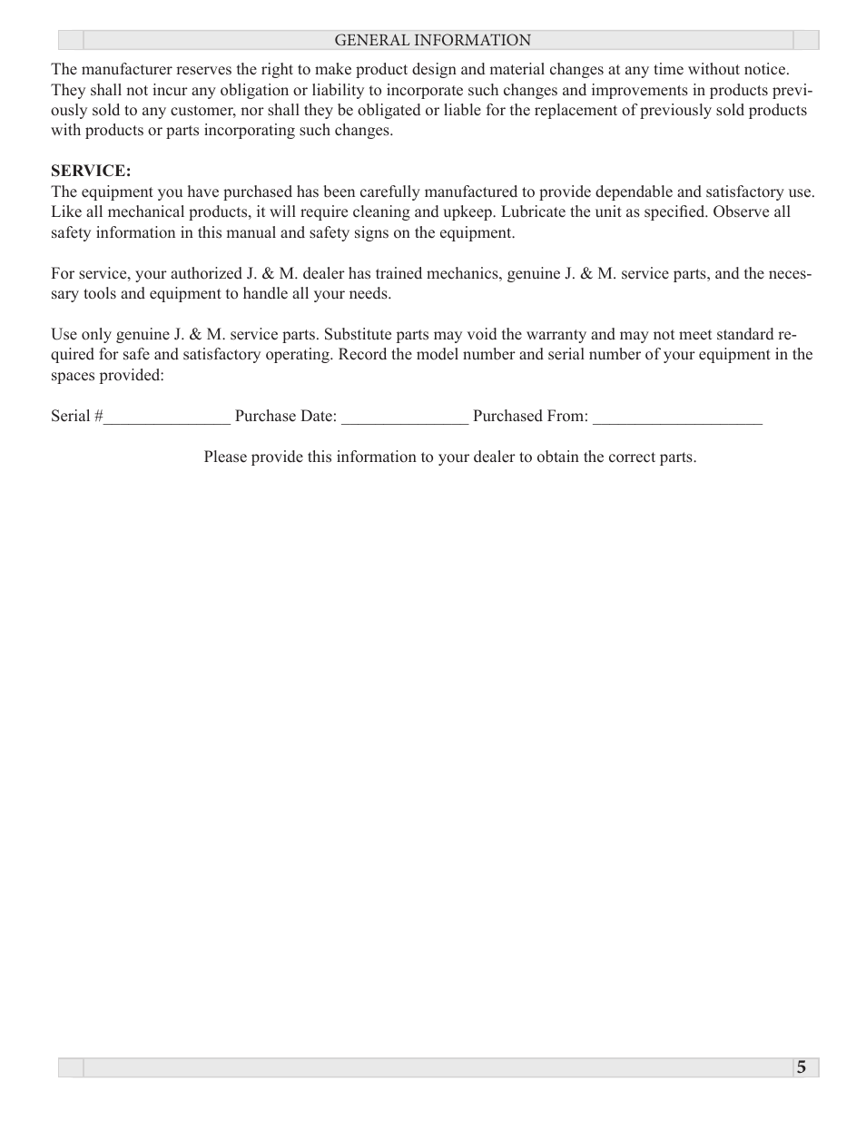 J&M PRO 450 User Manual | Page 5 / 31