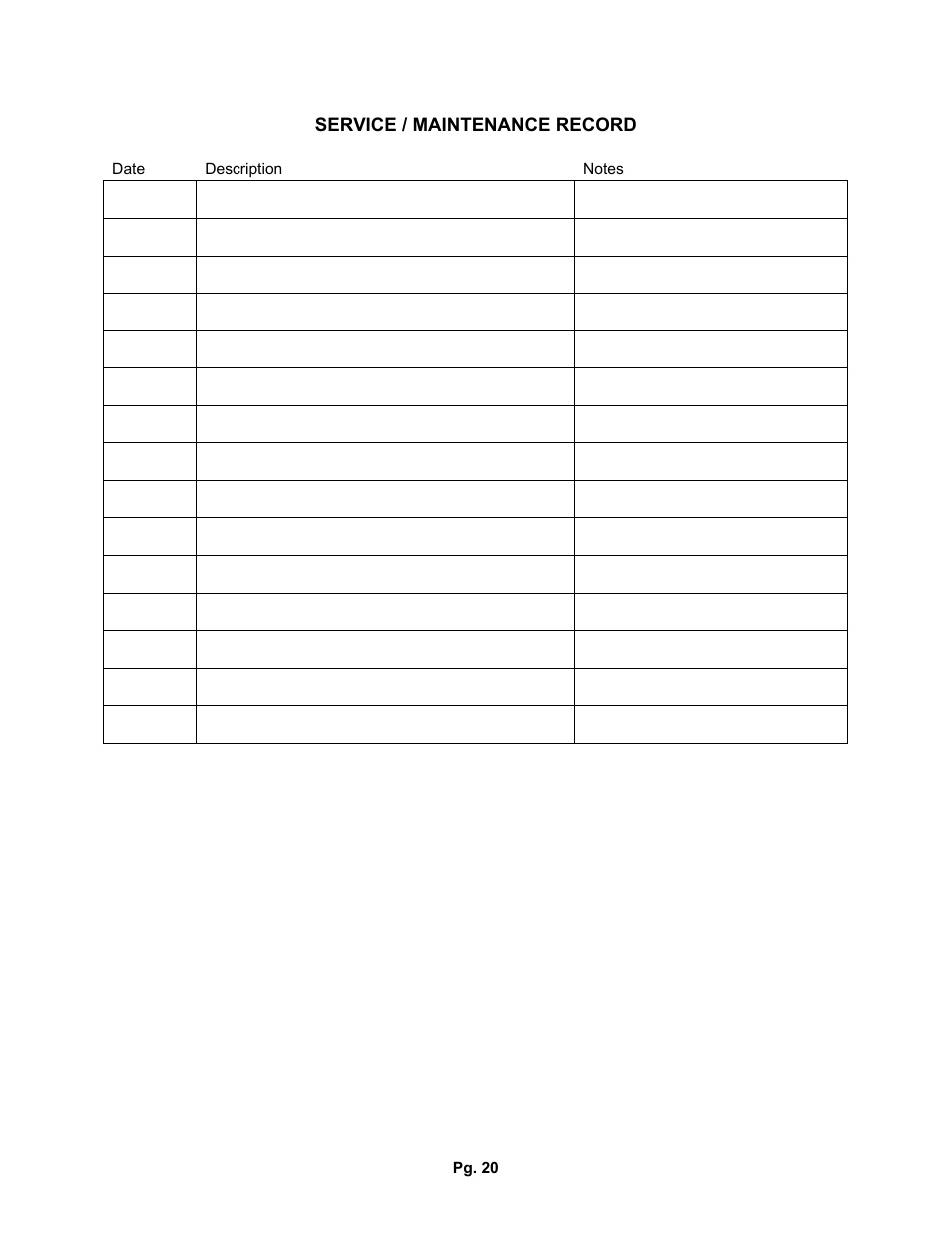 J&M TB-3500-6000A User Manual | Page 20 / 20
