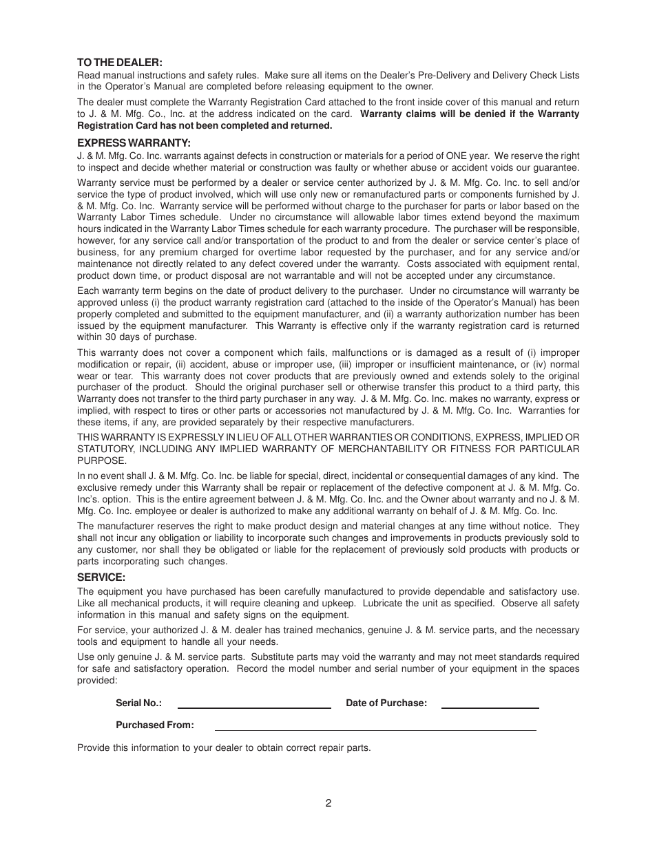 J&M 1150-22S User Manual | Page 2 / 23
