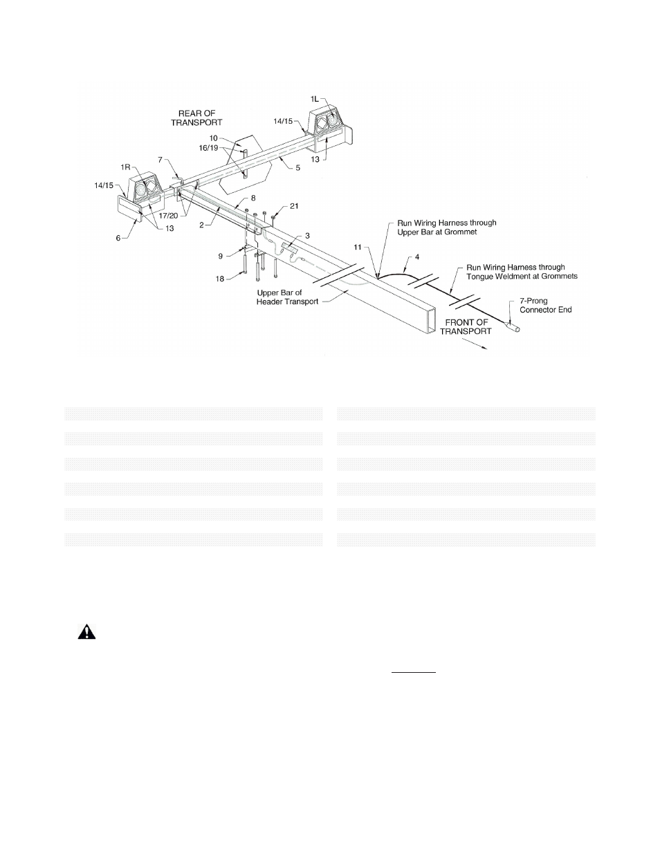 Header transport light kit and smv emblem assembly | J&M HT-874XL-36 User Manual | Page 10 / 14