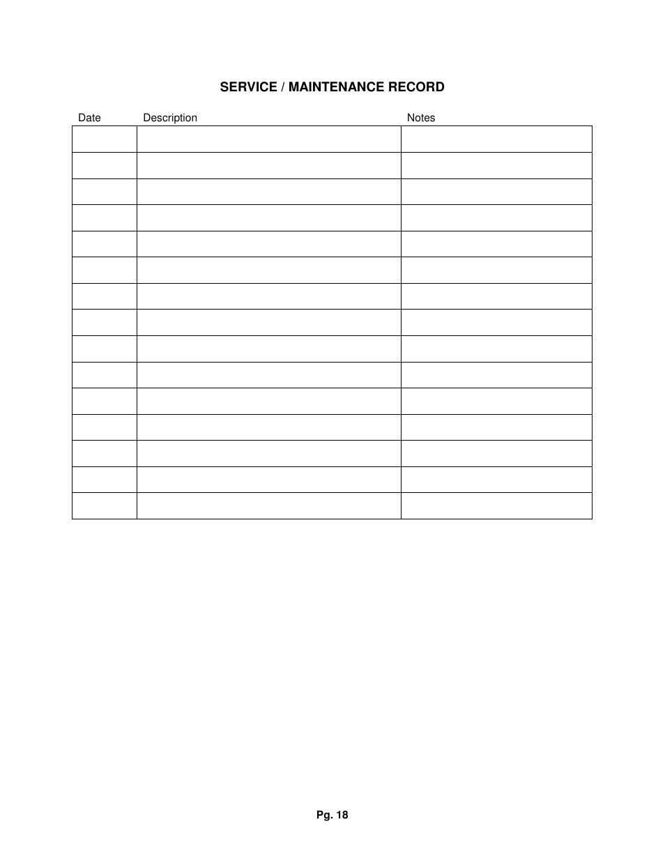 J&M HHC-42 User Manual | Page 18 / 18