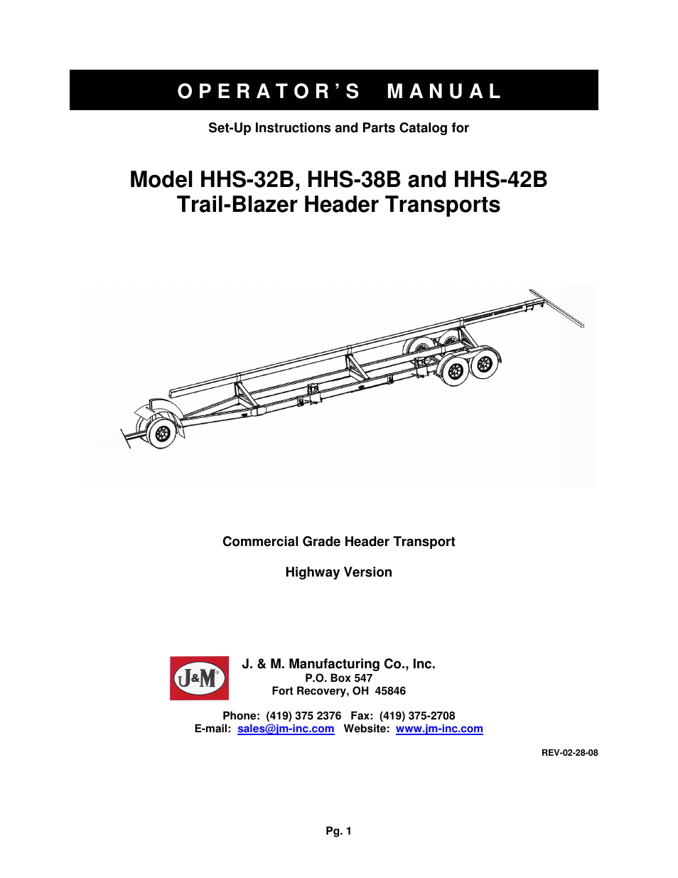 J&M HHS-42B User Manual | 21 pages