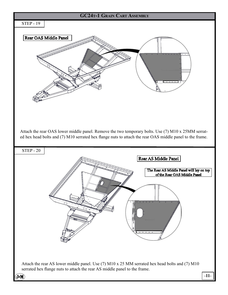 J&M GC-24T Assembly User Manual | Page 11 / 52