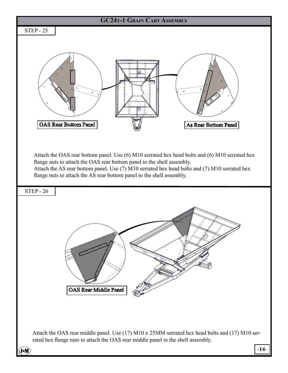 J&M GC-24T Assembly User Manual | Page 14 / 52