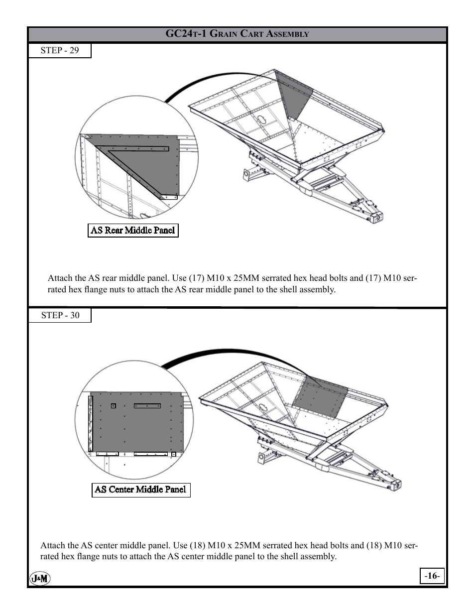 J&M GC-24T Assembly User Manual | Page 16 / 52