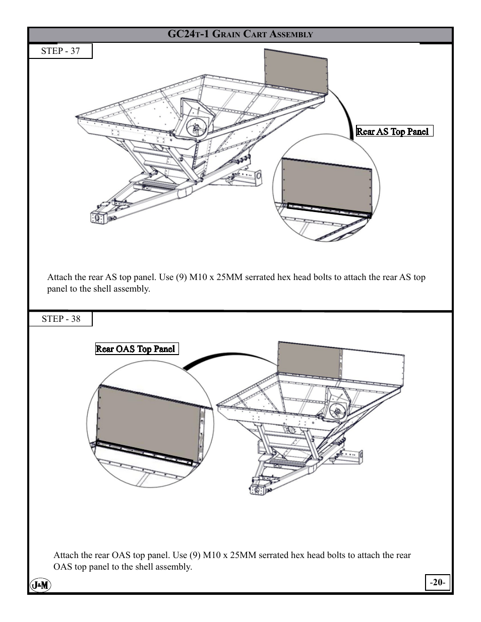 J&M GC-24T Assembly User Manual | Page 20 / 52