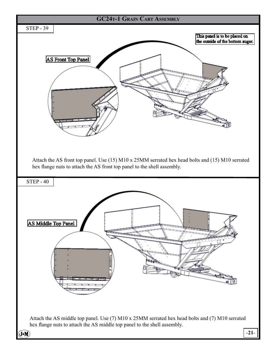 J&M GC-24T Assembly User Manual | Page 21 / 52