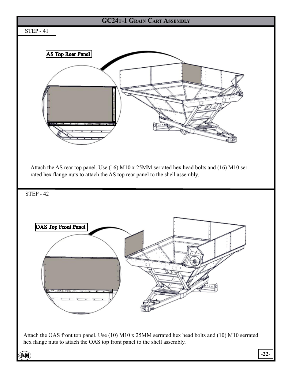 J&M GC-24T Assembly User Manual | Page 22 / 52