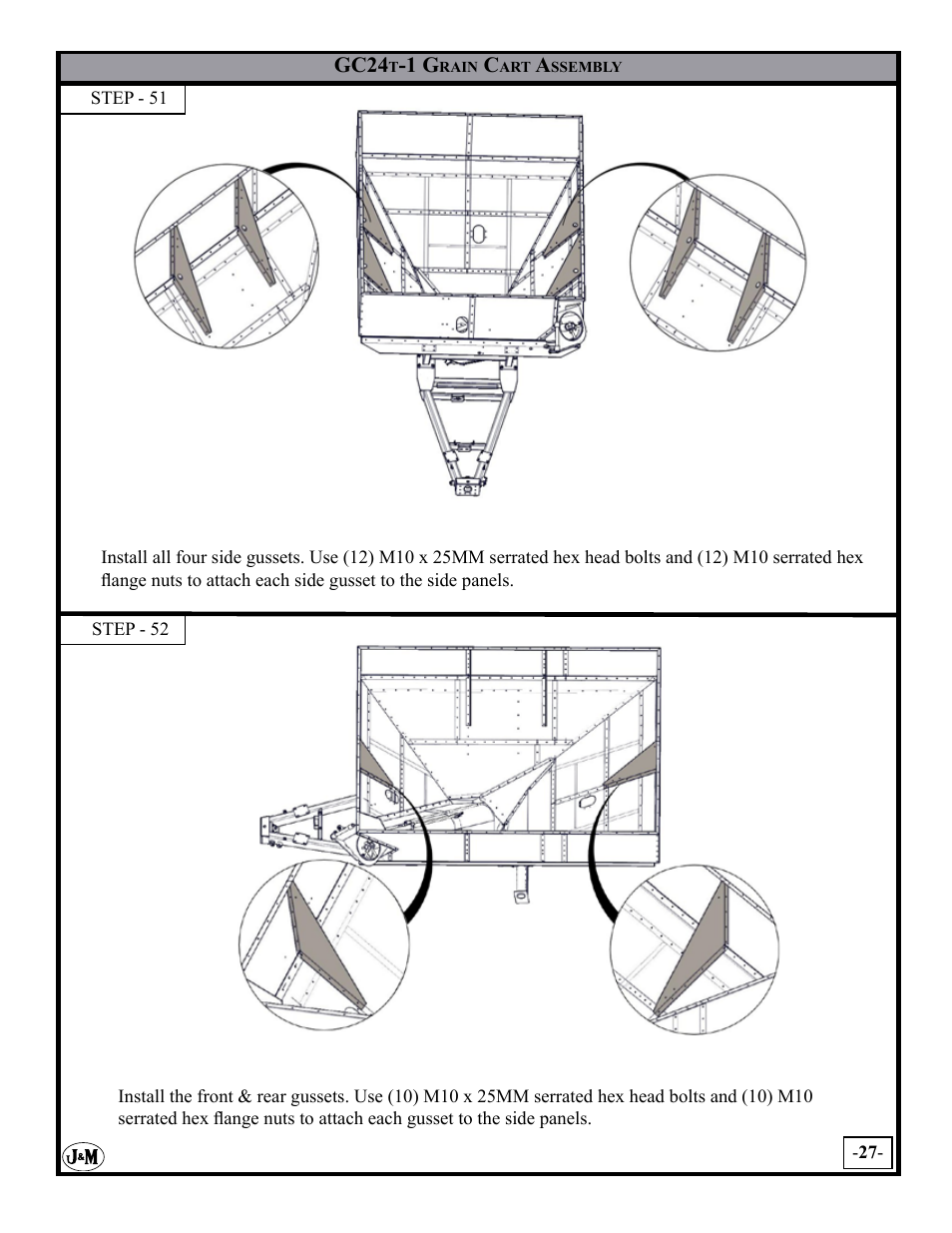 J&M GC-24T Assembly User Manual | Page 27 / 52
