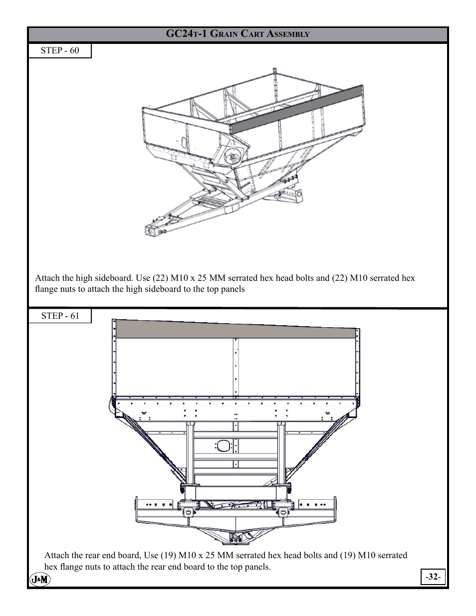 J&M GC-24T Assembly User Manual | Page 32 / 52