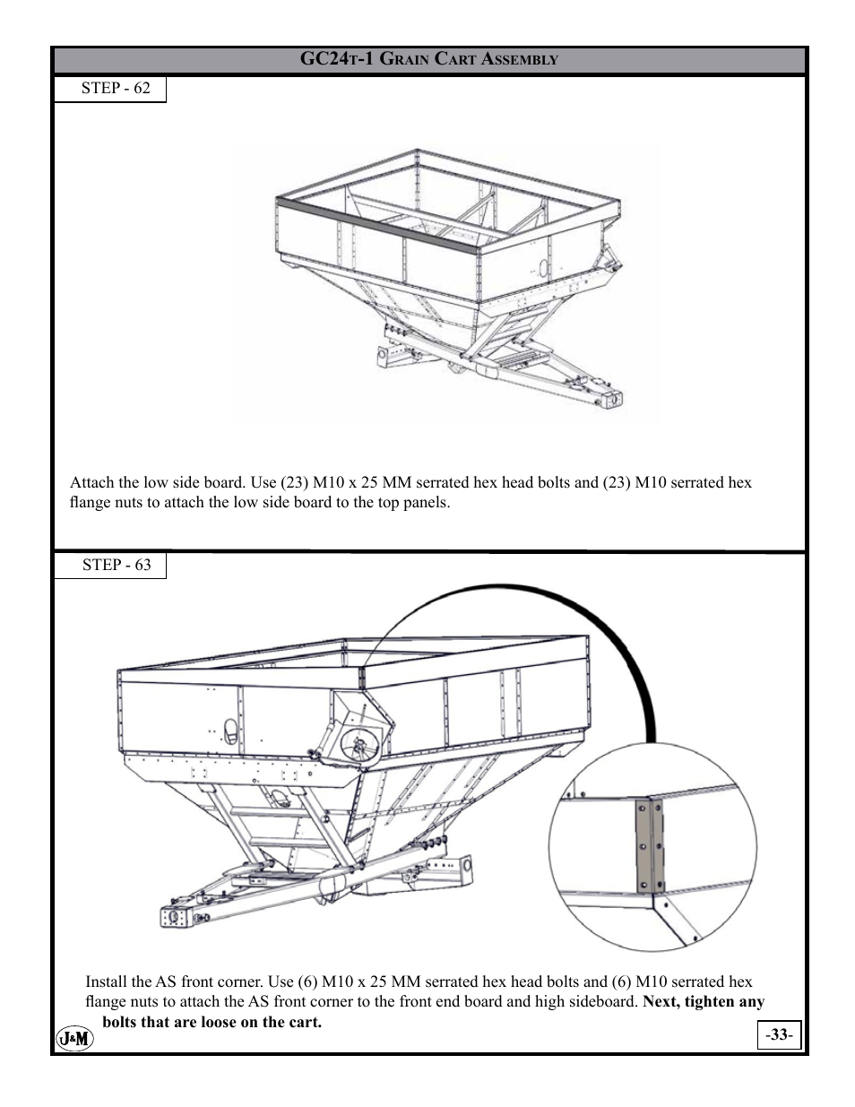 J&M GC-24T Assembly User Manual | Page 33 / 52