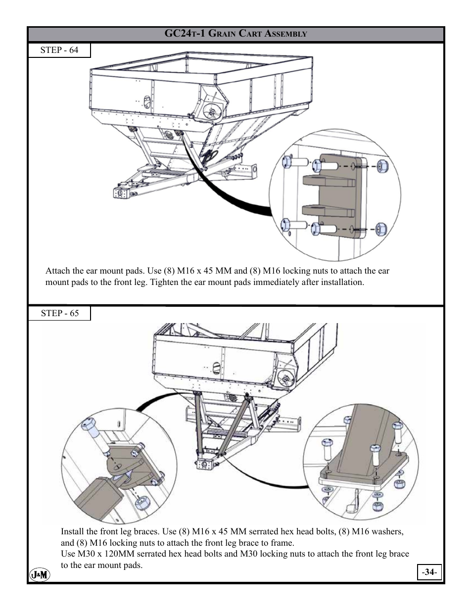 J&M GC-24T Assembly User Manual | Page 34 / 52