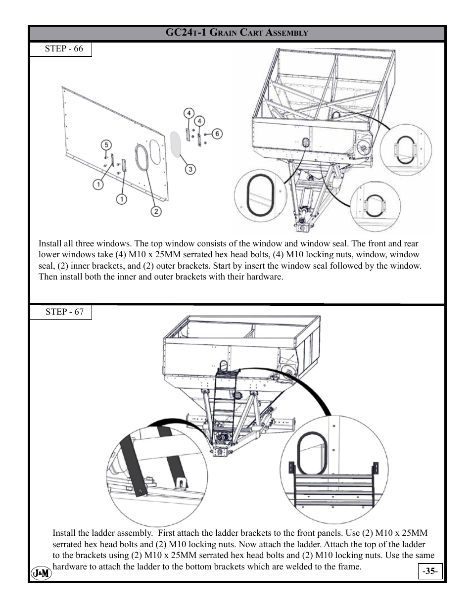 J&M GC-24T Assembly User Manual | Page 35 / 52