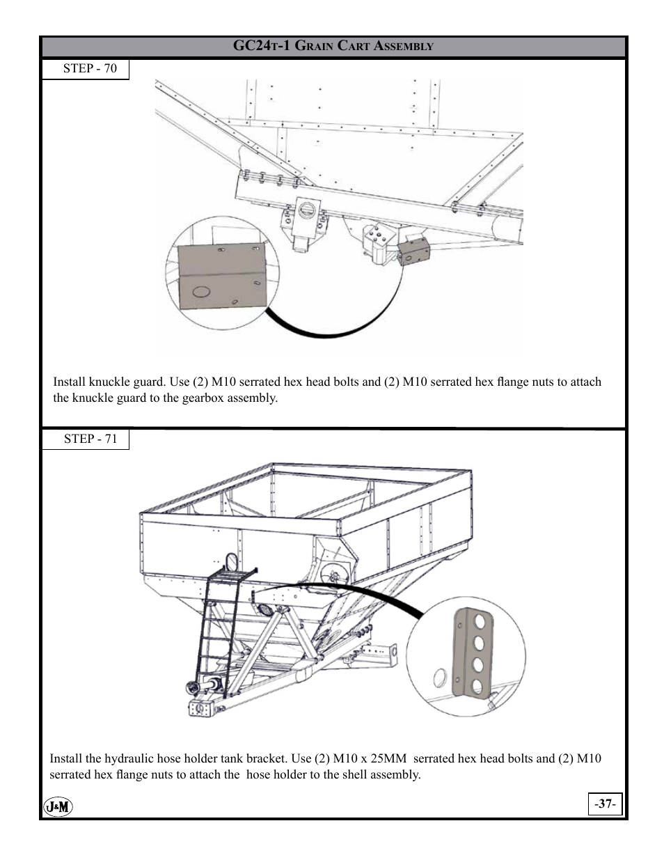 J&M GC-24T Assembly User Manual | Page 37 / 52