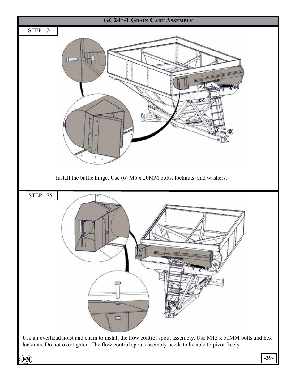 J&M GC-24T Assembly User Manual | Page 39 / 52