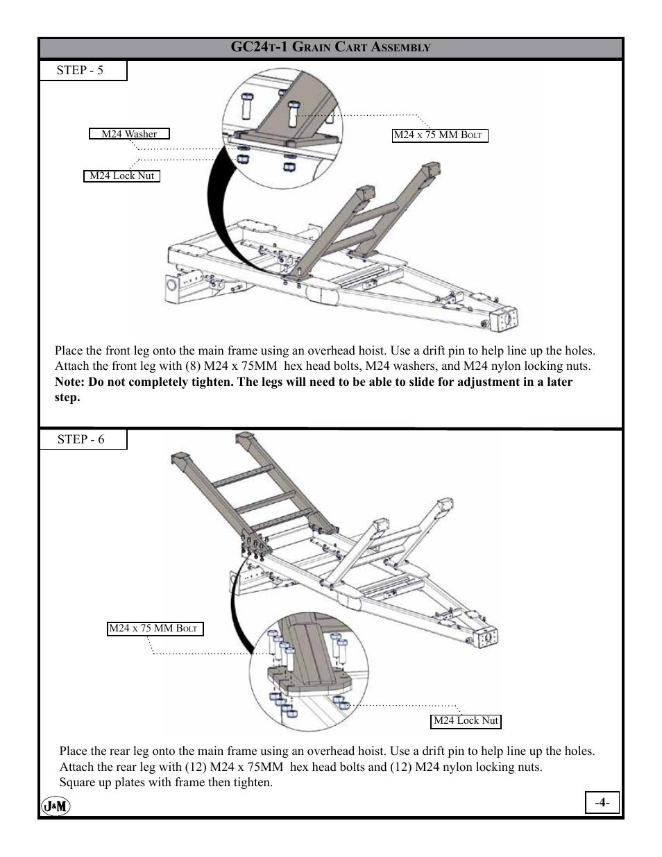 Gc24 | J&M GC-24T Assembly User Manual | Page 4 / 52