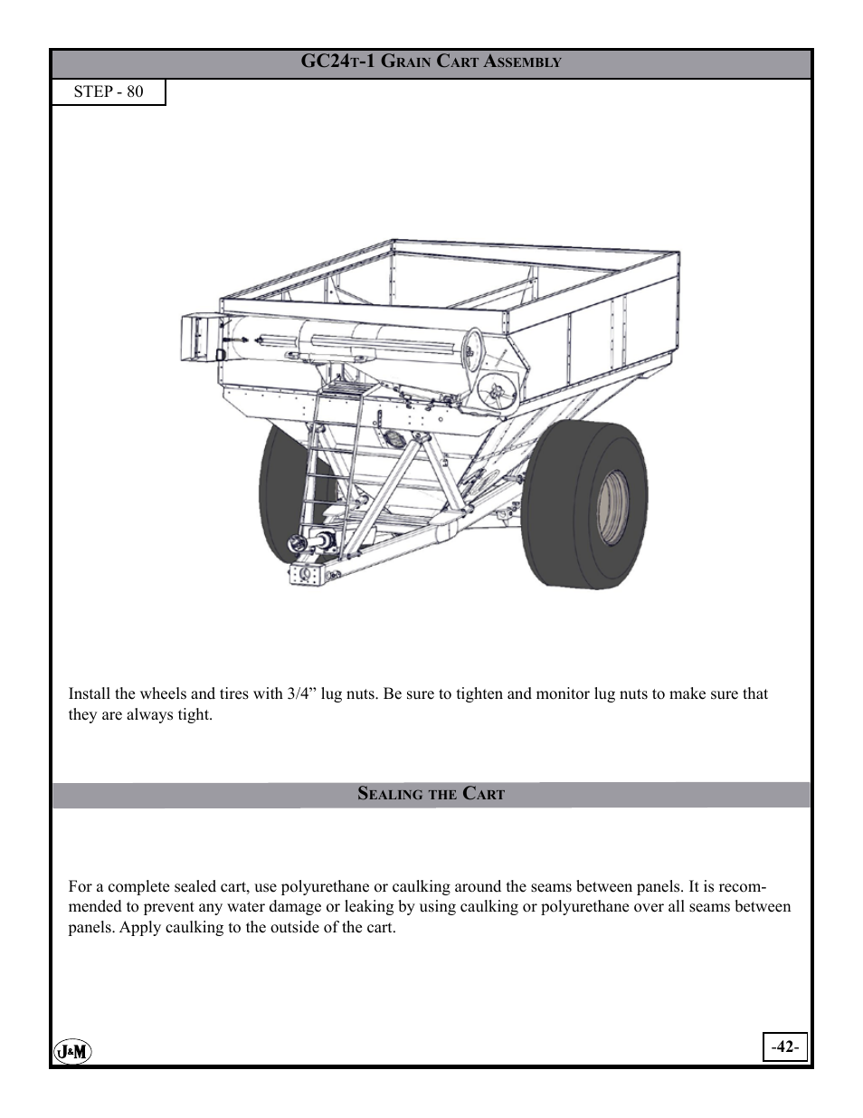 J&M GC-24T Assembly User Manual | Page 42 / 52