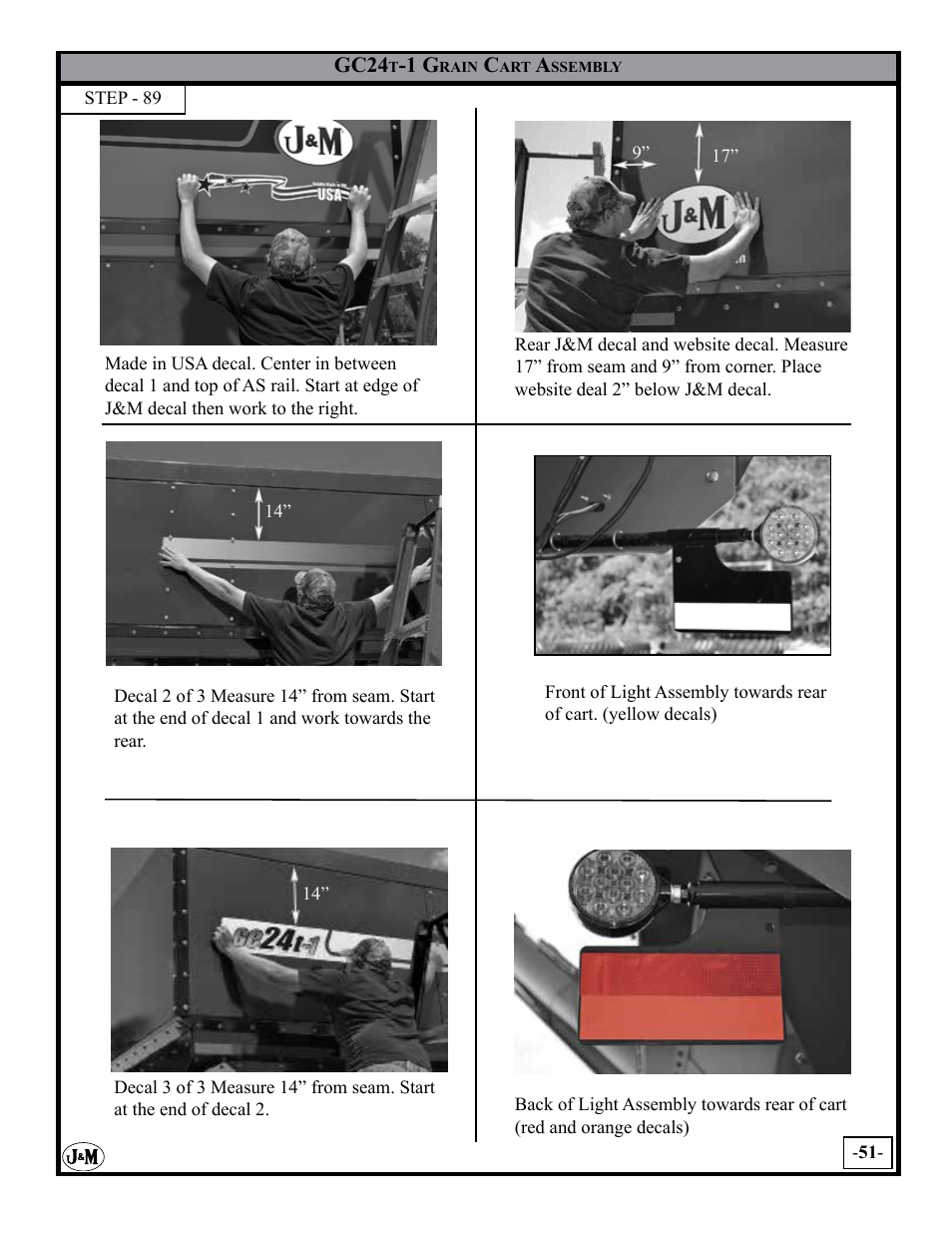 J&M GC-24T Assembly User Manual | Page 51 / 52