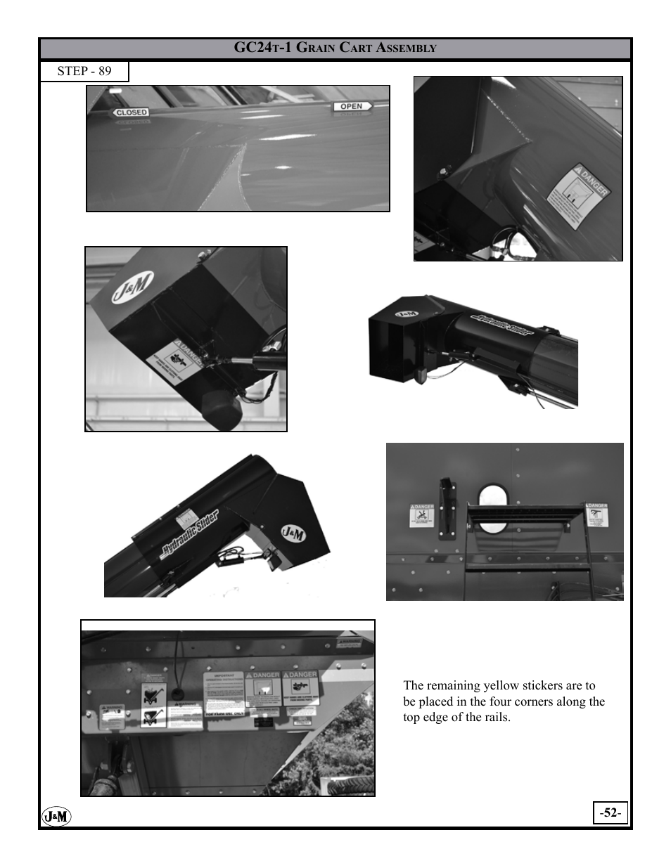 J&M GC-24T Assembly User Manual | Page 52 / 52
