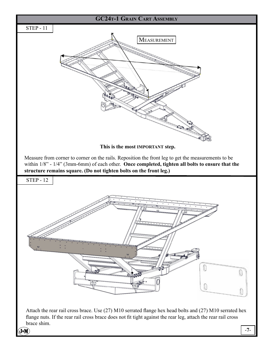 J&M GC-24T Assembly User Manual | Page 7 / 52