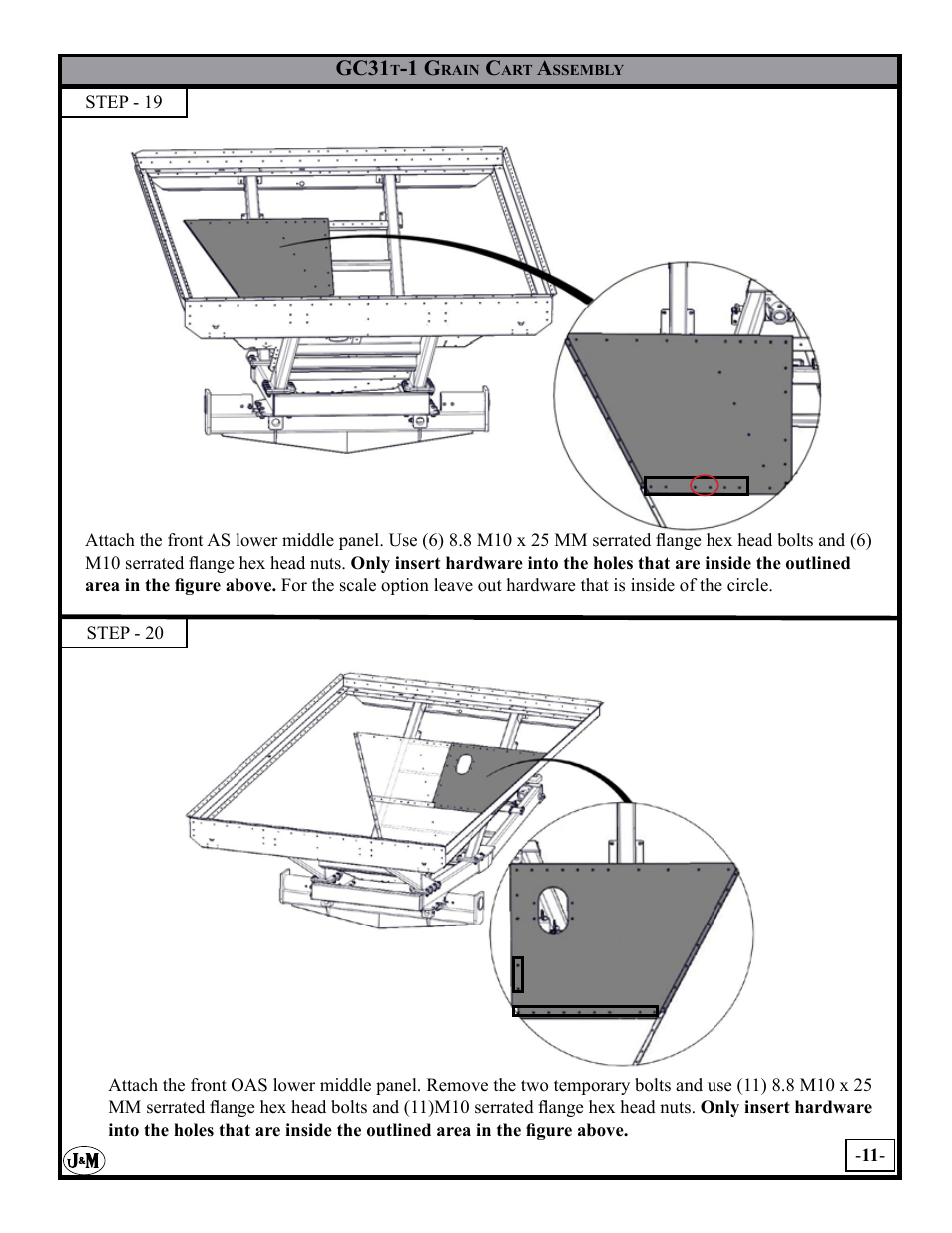 J&M GC-31T Assembly User Manual | Page 11 / 55