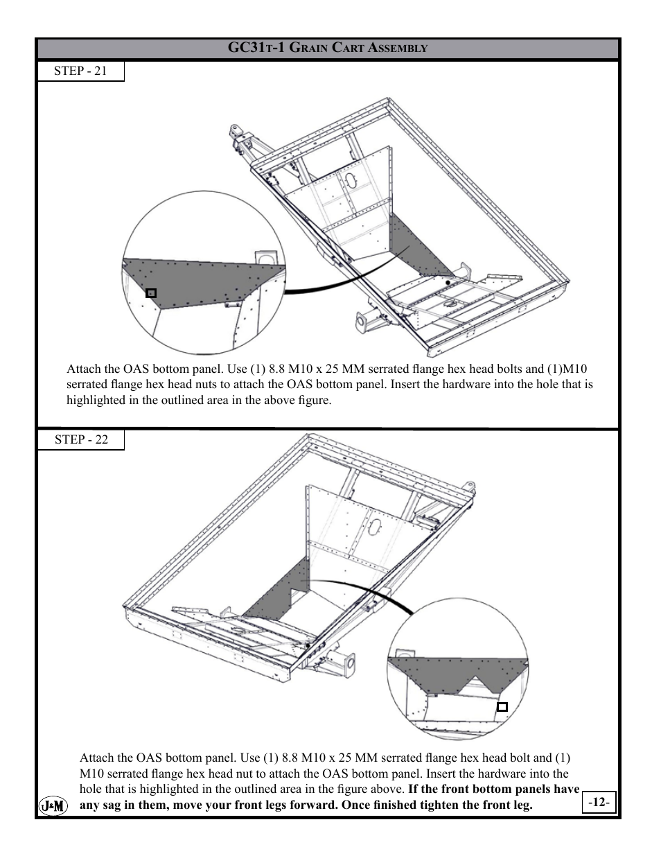 J&M GC-31T Assembly User Manual | Page 12 / 55