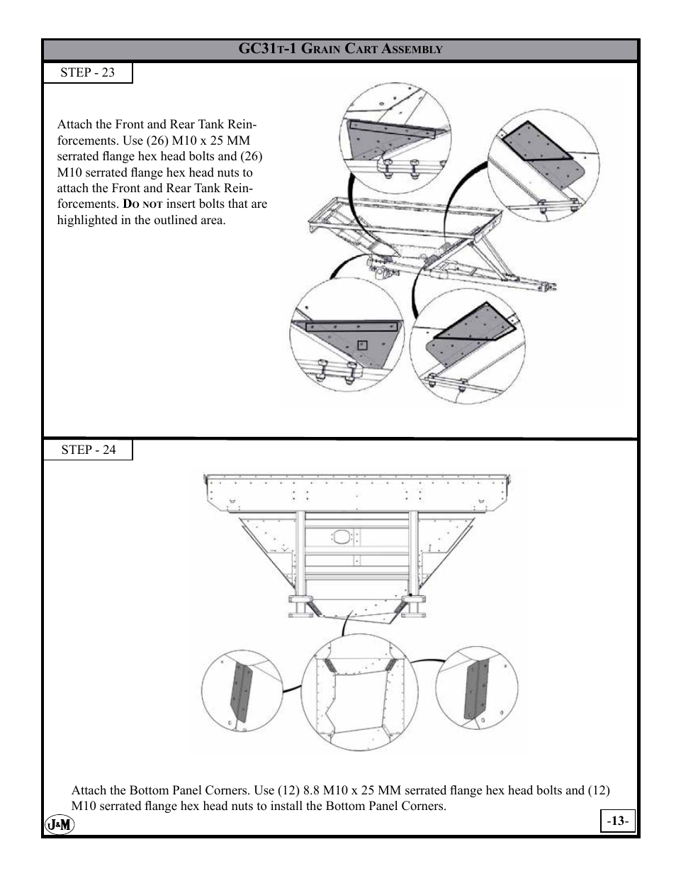 J&M GC-31T Assembly User Manual | Page 13 / 55