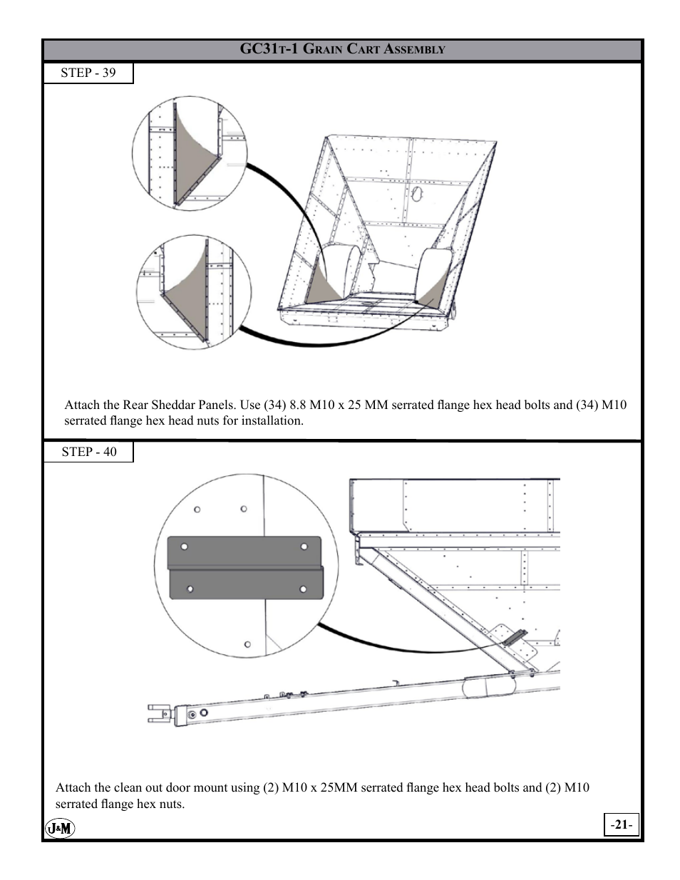 J&M GC-31T Assembly User Manual | Page 21 / 55