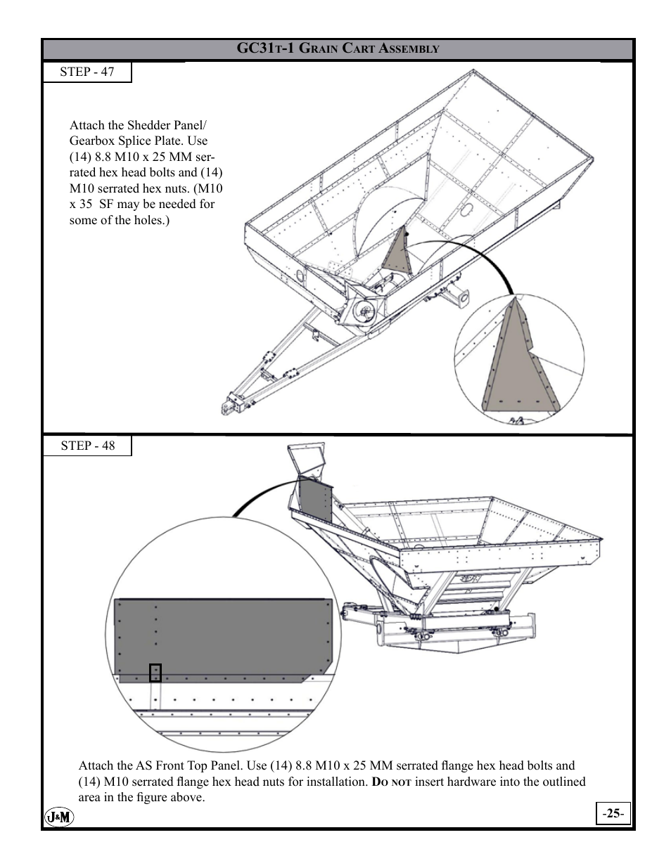 J&M GC-31T Assembly User Manual | Page 25 / 55