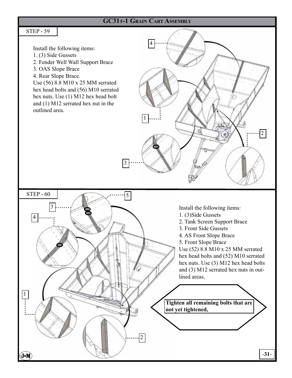 J&M GC-31T Assembly User Manual | Page 31 / 55