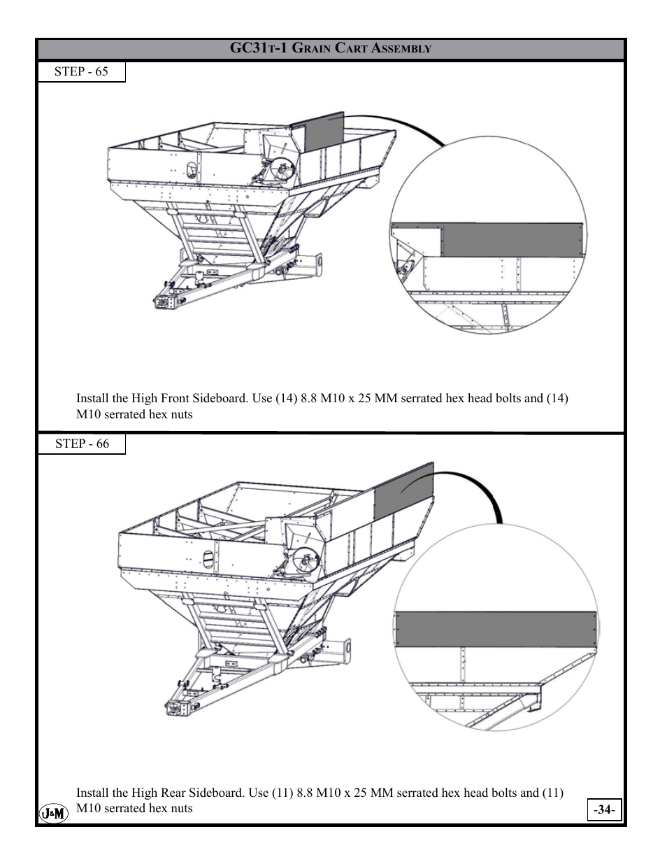 J&M GC-31T Assembly User Manual | Page 34 / 55