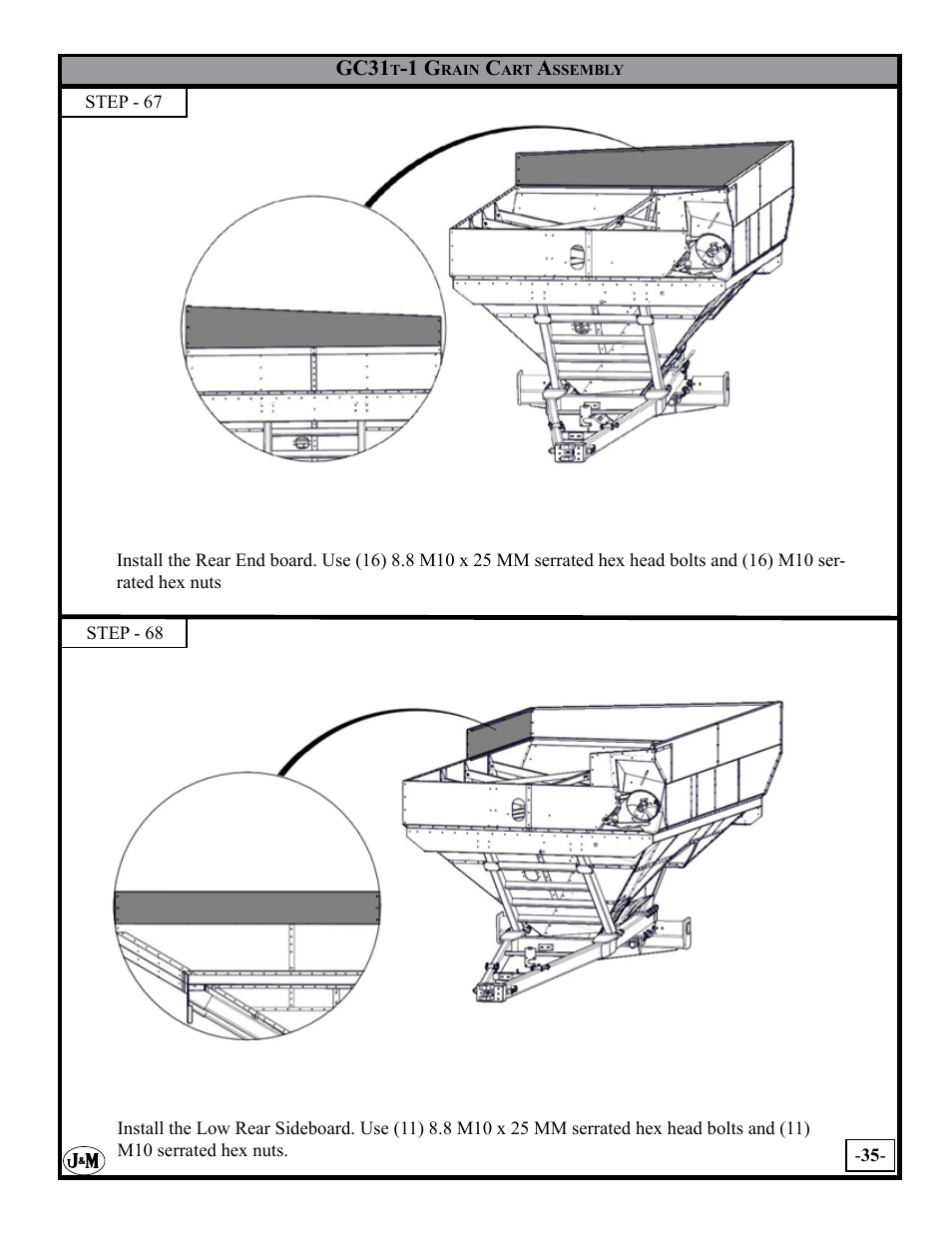 J&M GC-31T Assembly User Manual | Page 35 / 55