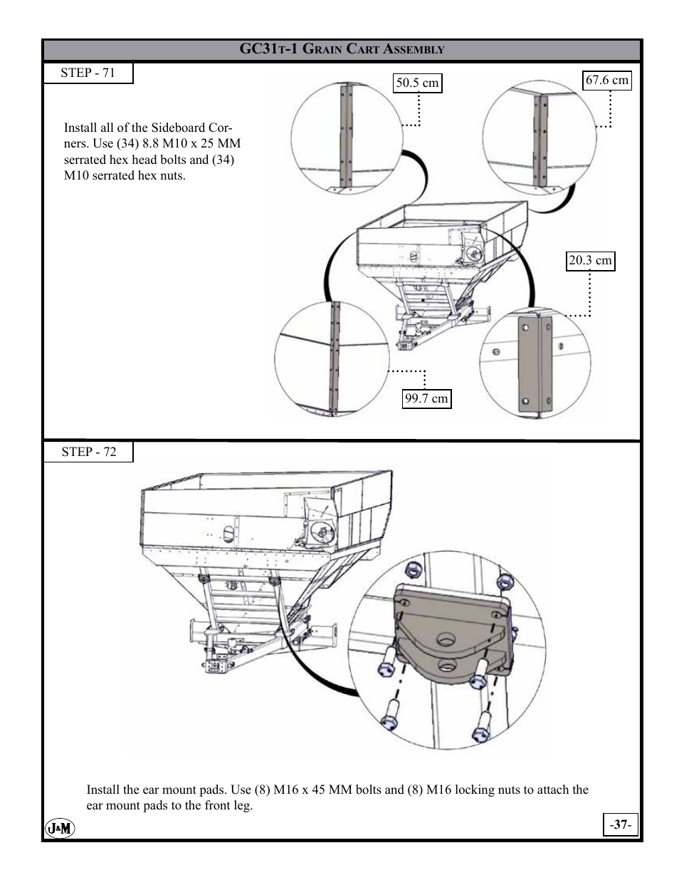 J&M GC-31T Assembly User Manual | Page 37 / 55