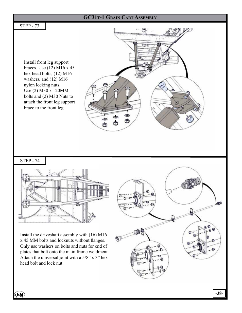 J&M GC-31T Assembly User Manual | Page 38 / 55