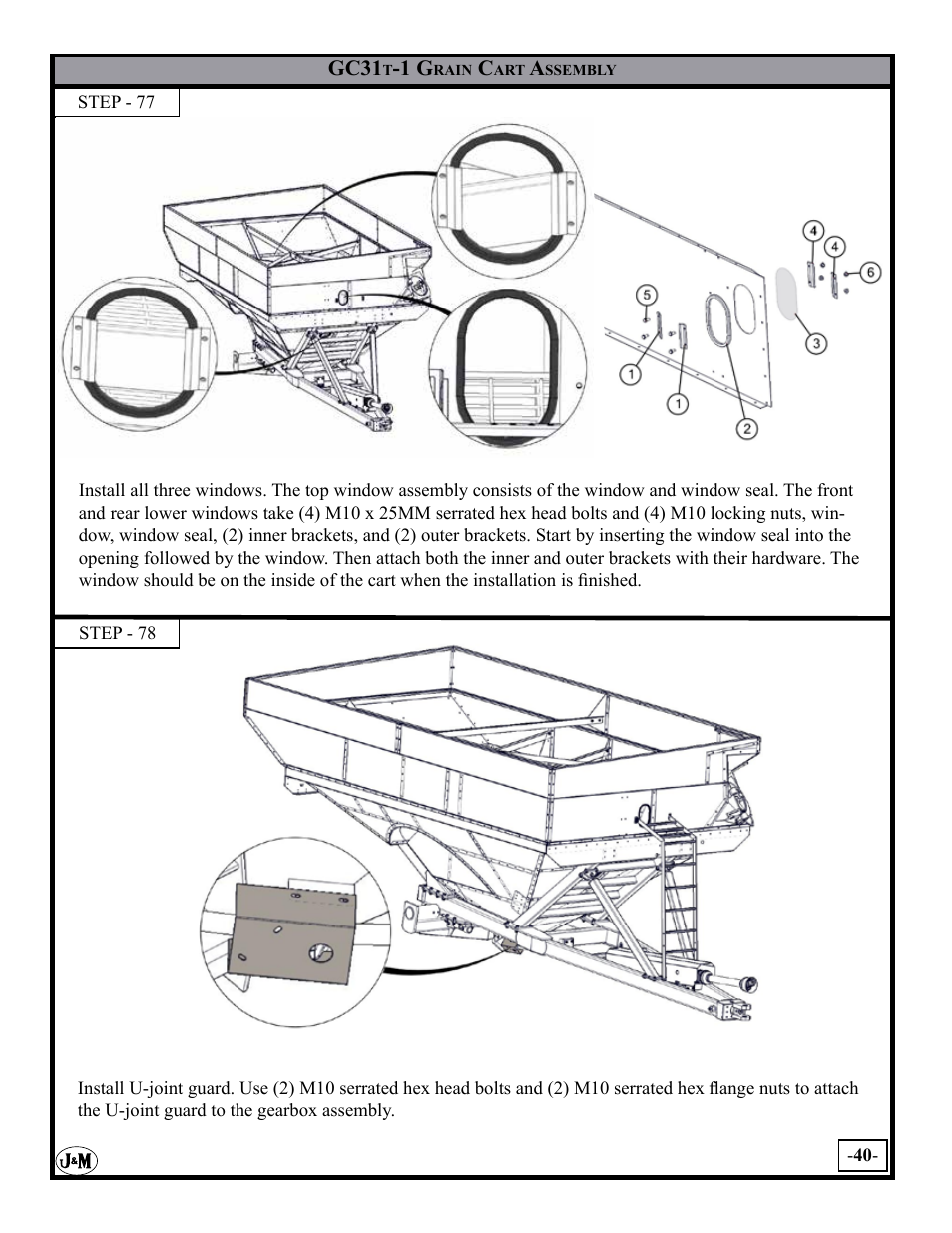 J&M GC-31T Assembly User Manual | Page 40 / 55