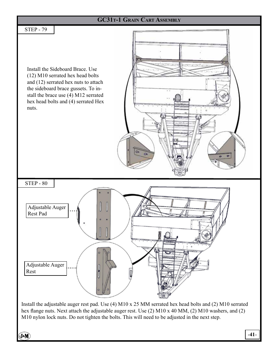 J&M GC-31T Assembly User Manual | Page 41 / 55