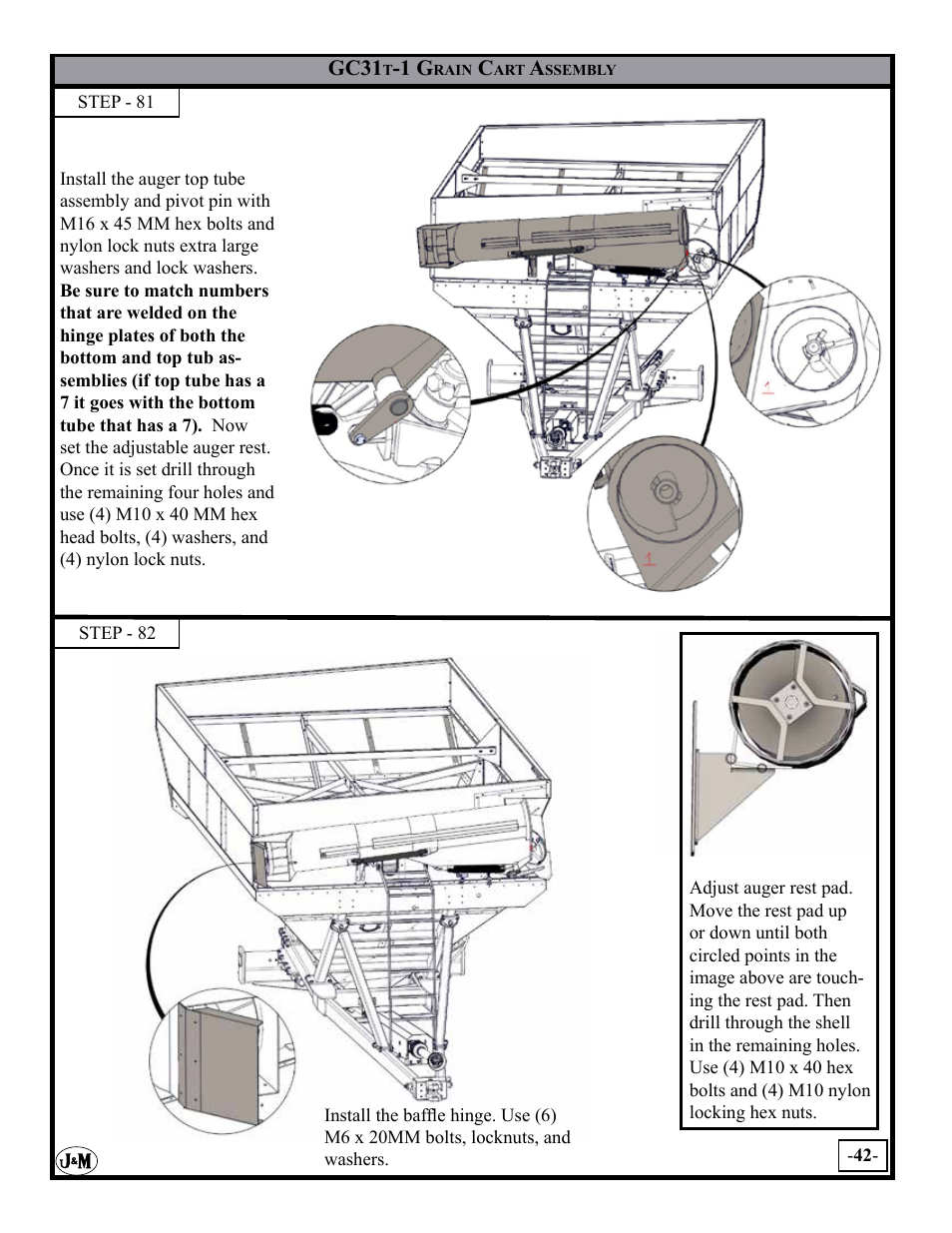 J&M GC-31T Assembly User Manual | Page 42 / 55