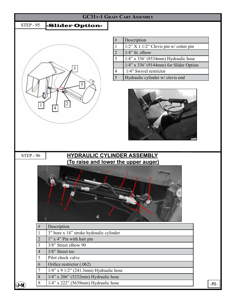 J&M GC-31T Assembly User Manual | Page 51 / 55