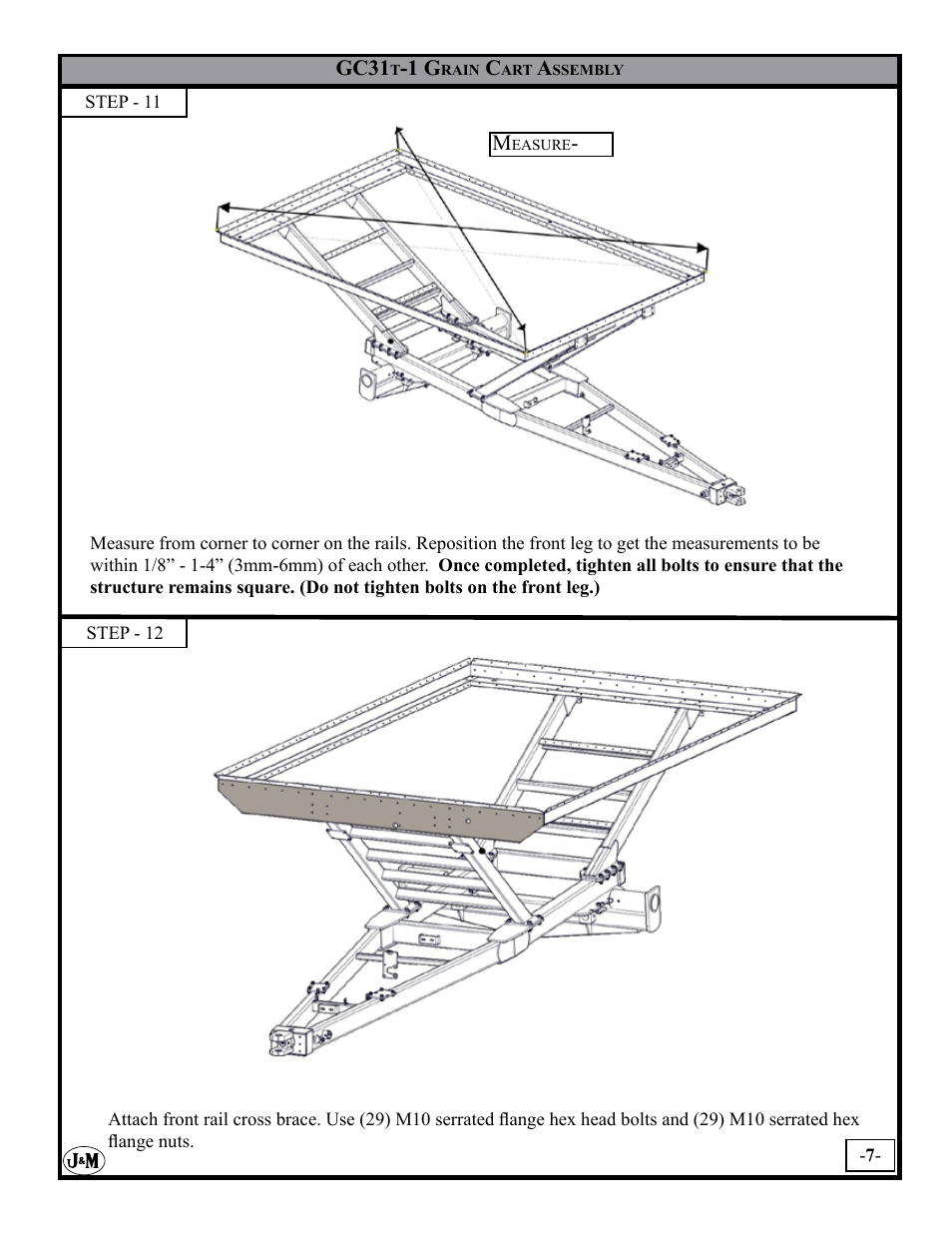 J&M GC-31T Assembly User Manual | Page 7 / 55