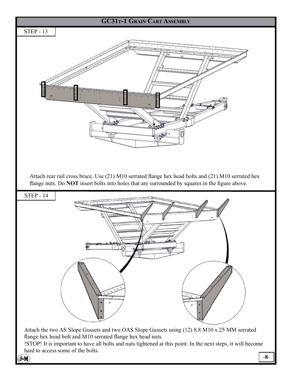 J&M GC-31T Assembly User Manual | Page 8 / 55