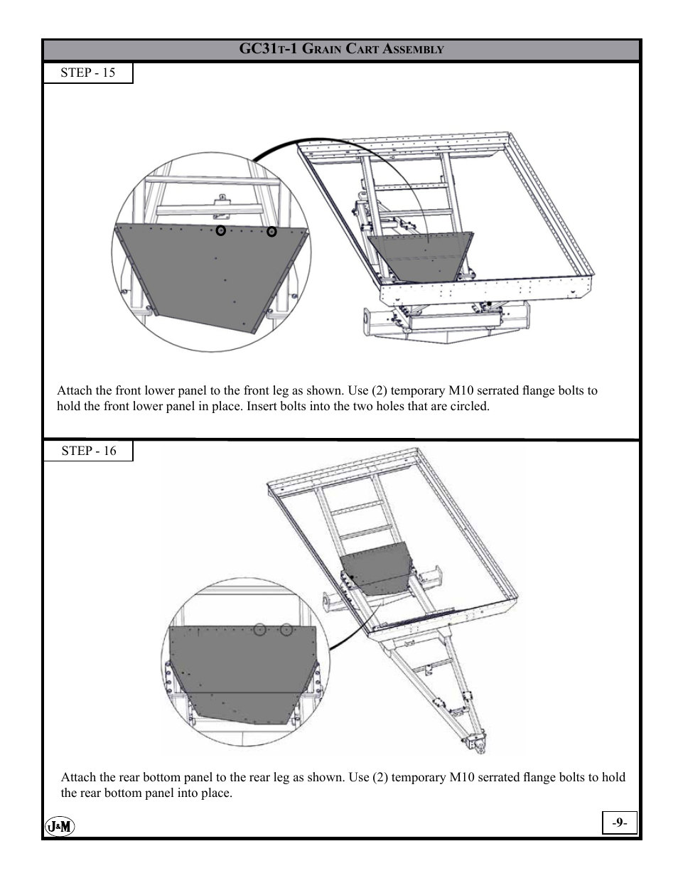 J&M GC-31T Assembly User Manual | Page 9 / 55