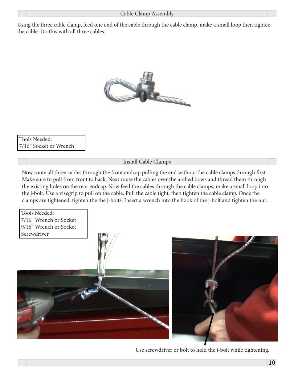 J&M Roll Tarp GRAIN CARTS (June 2011 & newer) User Manual | Page 10 / 17