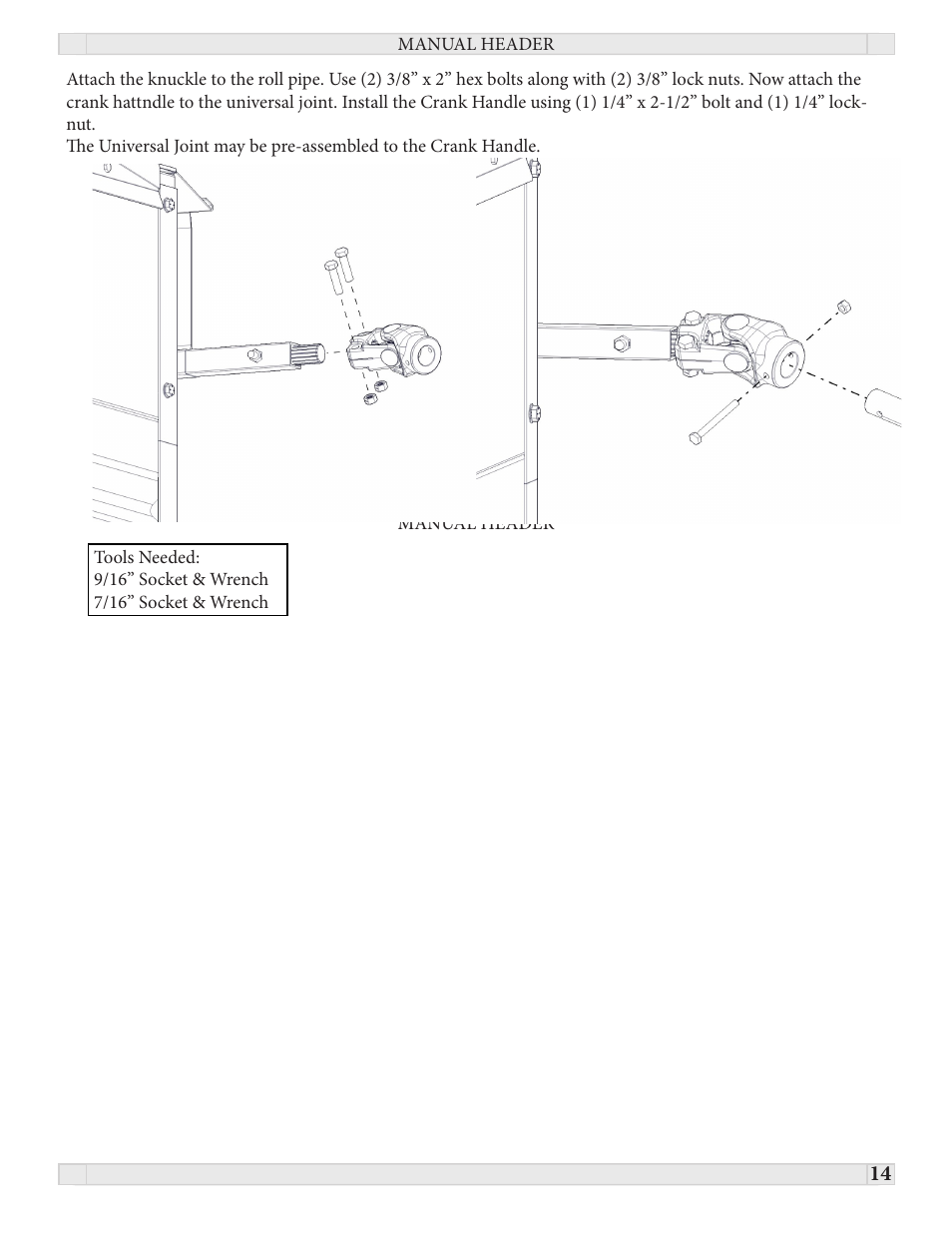 J&M Roll Tarp GRAIN CARTS (June 2011 & newer) User Manual | Page 14 / 17
