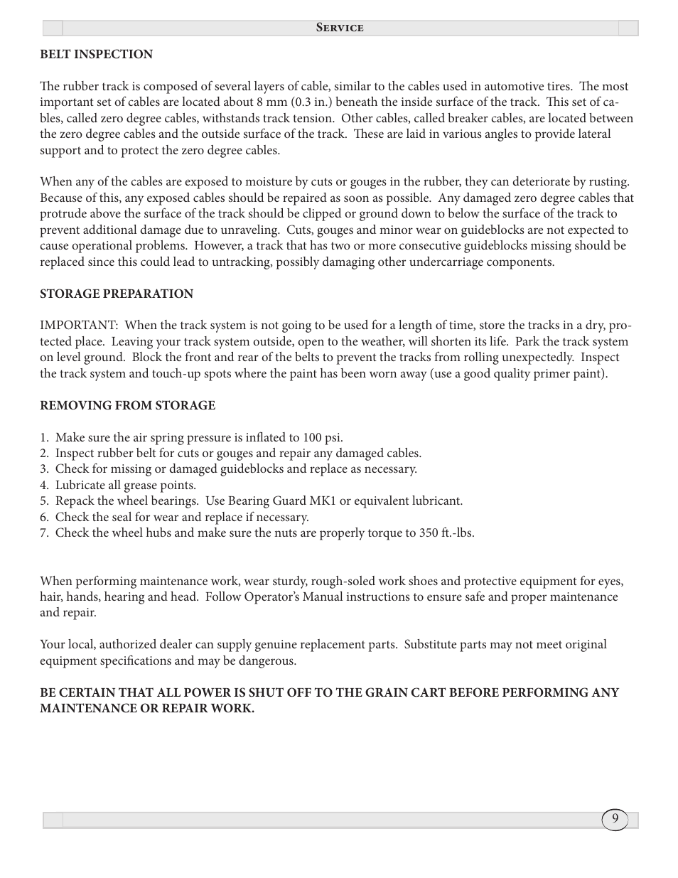 J&M Storm Tracker 2 Track system (2011 & newer) User Manual | Page 9 / 16